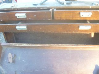 Vintage Carpenters Wooden Box Very Strong.  Toolbox,  Coffee Table,  Prop,  Man Cave???