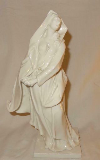 Antique Nymphenburg German Porcelain Figure Of The Mourning Madonna - Bustelli