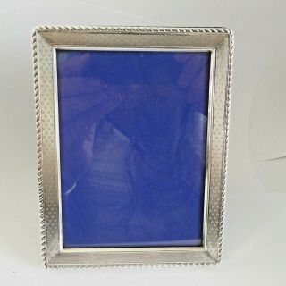 Vintage Silver Hm 1992 Photo Frame Stylish Decoration - 5 X 3.  9 Inches Broadway