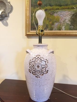 Bitossi Aldo Londi Raymor Italy Pottery Ceramic Table Lamp Midc Modern 9503