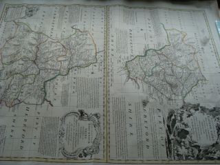 An Accurate Map Of Radnorshire And Brecknockshire Thomas Kitchin Circa.  1763