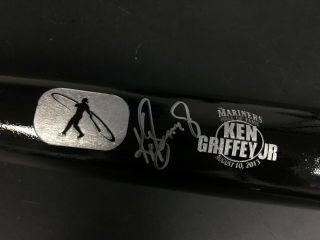 Ken Griffey Jr Seattle Mariners Signed Auto Full Size Bat 600/1000 Hall Of Fame