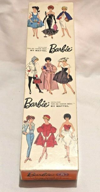 Vintage 1962 Barbie Doll Box Only 850 Rare Ash Blonde Ponytail