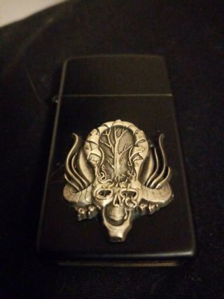 Monster Zippo 2014 Never Been Fueled Fully Comes With Insert