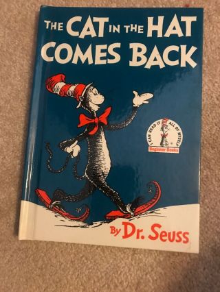 1958 The Cat In The Hat Comes Back By Dr.  Seuss 1st Edition Hardcover