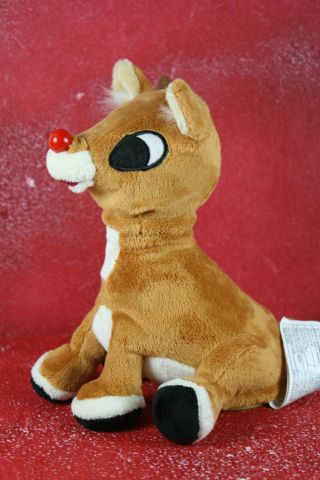 `Vintage Gemmy Rudolph the Red Nosed Reindeer Singing Light Up Plush Christmas 2