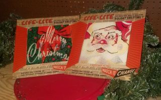 Rare Vintage " Watch - It - Change " Santa/christmas/new Year Magic Discs 
