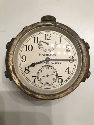Hamilton Us Navy Chronometer/deck Watch Model 22