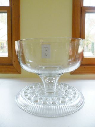 Vintage Glass Footed Diamond Cut Wexford Cake Plate with Glass Dome/Lid 3