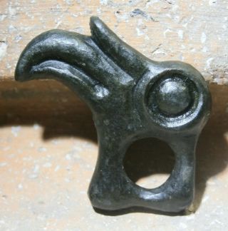 Extremely Rare Anglo - Danish Viking Norse Raven Amulet – Huggin And Muninn