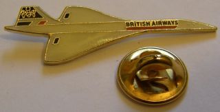 British Airways Concorde Airlines Vintage Pin Badge