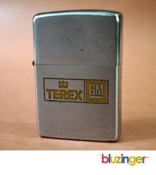 Vintage Terex Gm Zippo Cigarette Lighter Usa