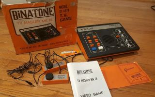 Binatone Mk Iv Vintage Tv Video Game Console Retro Games 01/4974 England