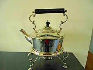 Vintage Silver Plated Spirit Kettle And Stand Byjames Dixon