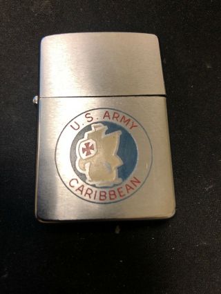 Zippo Lighter U S Army Caribbean Command