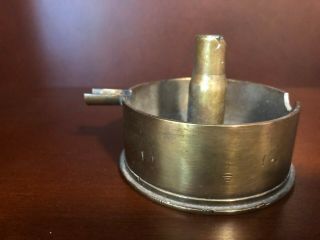 Vintage Trench Art Ashtray 75mm M18 Shell 1943 On Base