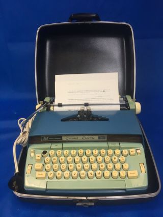 Vintage Smith - Corona Coronet Electric 10 Portable Typewriter W/case