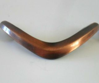 Vtg Nos Copper Flash Japanned Drawer Pulls Youngstown Boomerang Cabinet Door