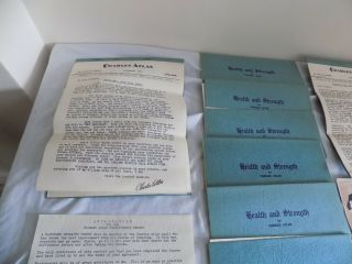 VINTAGE 1951 CHARLES ATLAS HEALTH & STRENGTH COURSE 1 - 12,  INTRO, 2