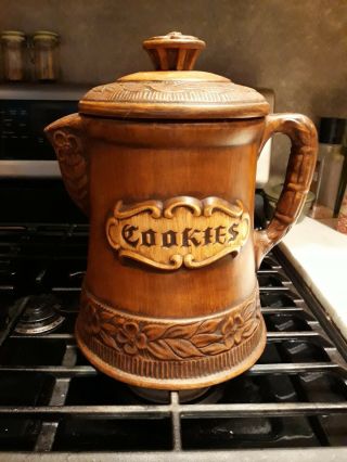 Vintage Treasure Craft Ceramic Coffee Pot Cookie Jar
