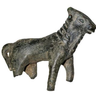 Scarce - Minoan Bronze Young Bull Statue Ornament Circa 2500 - 1500 Bc