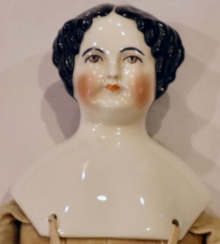Antique 12 " Emma Clear China Head Doll W/nice Body