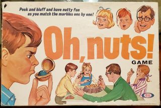 Oh Nuts Vintage Board Game 1969 Ideal - 100 Complete.