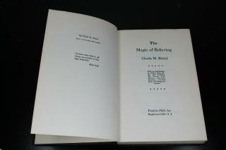 The Magic of Believing Claude M.  Bristol 1948 1st Ed.  Printing 1966 Vintage 3