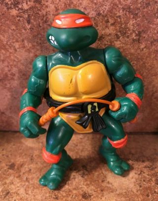 Vintage 1988 Tmnt Teenage Mutant Ninja Turtles Michaelangelo Action Figure