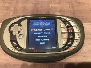 Nokia N - Gage QD Rare Vintage Collectable Cell Phone With Tony Hawk Game 2