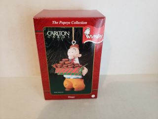 Carlton Cards Christmas Ornament Wimpy From Popeye 1998 Vintage Box