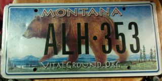 Explore Montana Grizzly License Vital Ground.  Org Alh 353