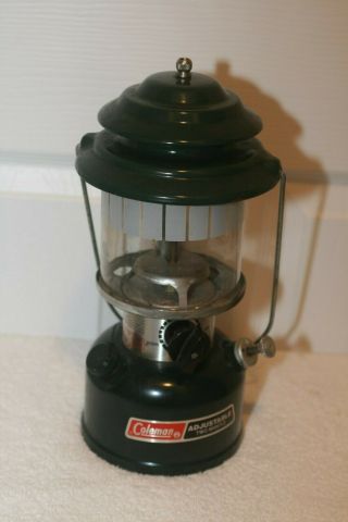 Vintage Coleman 288a Adjustable Two Mantle Lantern Dated 8/ 86