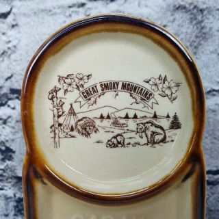 Great Smoky Mountains - SIP N ' SMOKE Vintage Ceramic Coaster Ashtray Souvenir 2