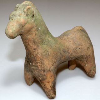 Circa 300 - 100 Bc Ancient Greek Terracotta Horse Statue - Intact