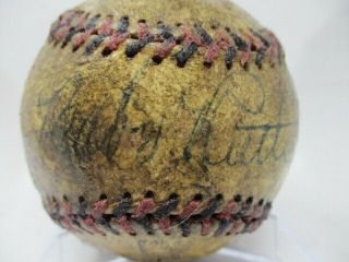 Babe Ruth Single Signed Autographed Baseball Red & Blue Stitch Estate Baseball 2