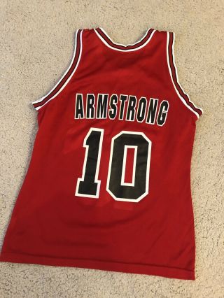 BJ armstrong Chicago Bulls Champion Jersey Size 40 Vintage NBA 3
