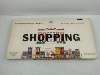 Vtg 1973 Shopping Board Game John Ladell Company Co Scarce