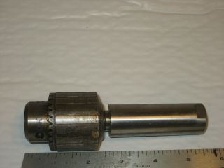 Vintage Jacobsno.  32b Drill Chuck 0 - 3/8 0 - 10mm " Cap.  5/8 - 16thd.  1 " Straight Shank