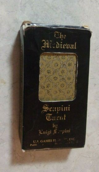 Vintage The Medieval Scapini Tarot By Luigi Scapini 1985 (complete Cards)