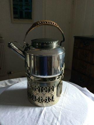 Charming Drew And Sons Of Picadilly En Route Antique Spirit Kettle/tea Pot