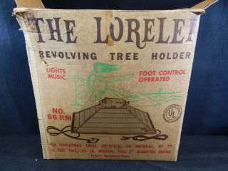 Lorelei Vintage Musical Christmas Tree Stand Rotating Revolving No.  66rm