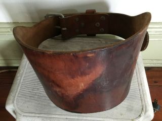 Vintage Weider Brown Leather Weight Lifting Belt Size 34 - 38