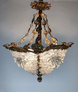 Stunning Murano Glass Venetian Chandelier Ceiling Light