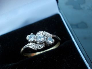 Ladies Diamond Antique Ring Set In 18ct Gold