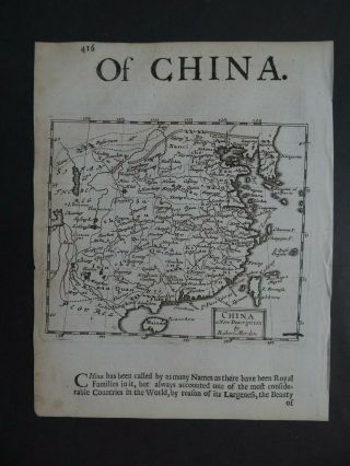 1688 Robert Morden Atlas Map China - Korea - Taiwan