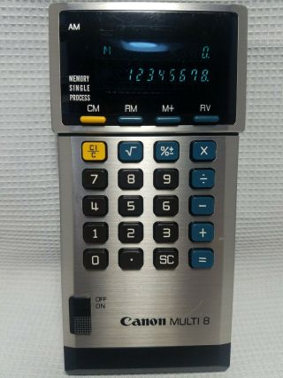 Vintage Canon Palmtronic Md - 8 Multi 8 Collectible