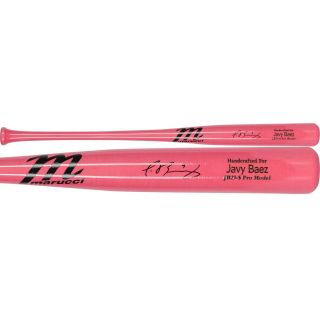 Javier Baez Chicago Cubs Signed Pink Marucci Game Model Bat - Fanatics