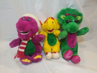 Vintage 1992 Barney Bj And Baby Bop 8 " Plush Toys Lyons Group