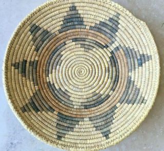 Vintage Navajo Wedding Basket Handmade Woven Old Native American Indian Big Bowl